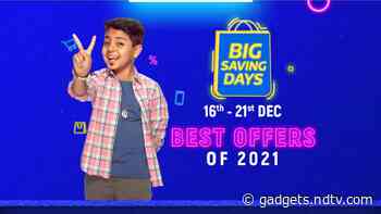 Flipkart Big Saving Days 2021 Sale Goes Live: Deals on Smartphones, Smart TVs, More