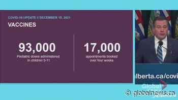 Nearly 85% of Albertans over 12 are fully vaccinated against COVID-19