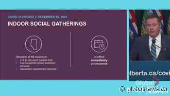 Alberta lifting some COVID-19 restrictions ahead of Christmas