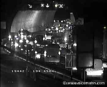L'entrée de l'autoroute A8 de Nice Saint-Isidore fermée après un accident, de gros embouteillages
