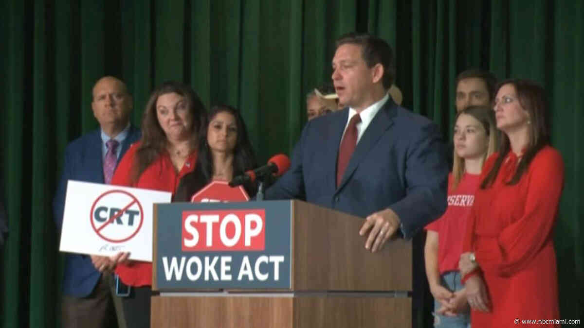 Florida Gov. DeSantis Unveils ‘Stop WOKE Act' Targeting Critical Race Theory