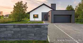 Neues, schnörkelloses Gartenmauer-System von Jasto mit flachen, langen Mauersteinen