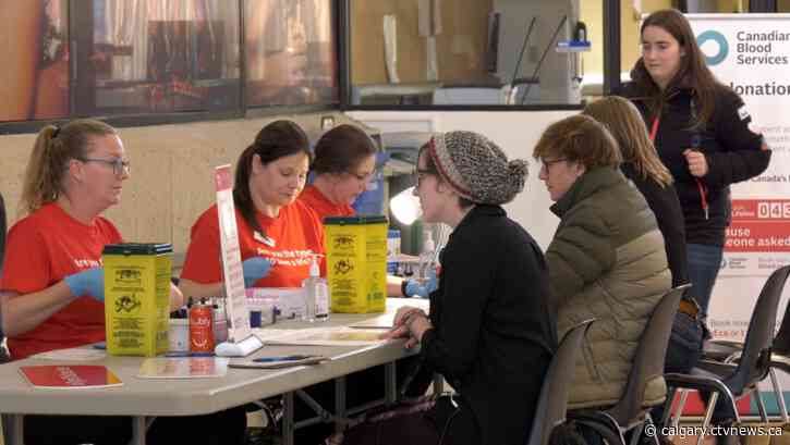 Drive is on for holiday blood donations in Calgary