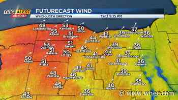 First Alert Weather: Record warmth and gusty winds Thursday