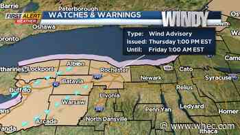 Yellow Alert: Another round of gusty winds Thursday evening