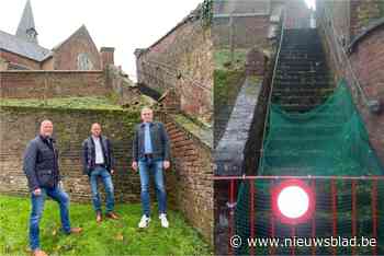 Eindelijk groen licht voor restauratie van kerkhofmuur en trap Sint-Denijskerk - Het Nieuwsblad