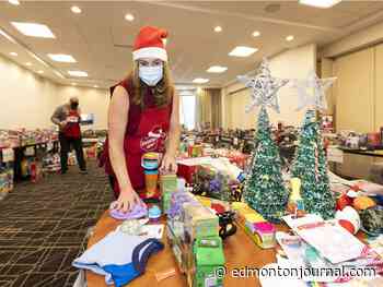 Edmonton Salvation Army locations distributing Christmas gifts to more than 2,000 children this year