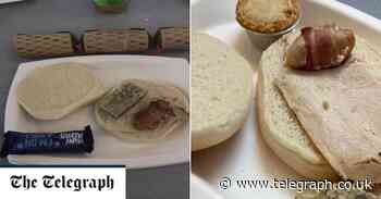 Pupils hardly stuffing themselves with Christmas lunch 'that looks like prison food' - Telegraph.co.uk
