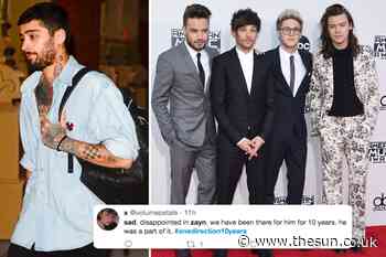 One Direction fans furious after Zayn Malik snubs 10-year anniversary as the only member who failed to... - The Sun