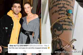 Pregnant Gigi Hadid’s boyfriend Zayn Malik sparks rumors they’re ENGAGED after he shows off marriage poem t... - The Sun