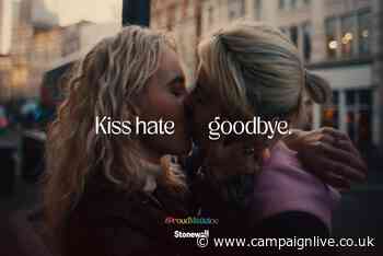 Stonewall's first Christmas campaign shows LGBT+ couples 'kissing away hate'