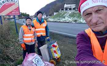 I volontari di "Strade Pulite" ripuliscono dai rifiuti la statale tra Germignaga e Brissago - Luino Notizie