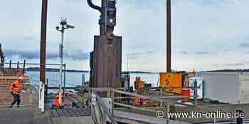 Kiel: Die neue Spundwand der Kiellinie wird jetzt gerammt - Kieler Nachrichten