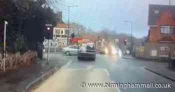 Watch - Reckless Sutton Coldfield van thief runs red light and smashes into car - Birmingham Live