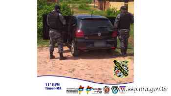 VEÍCULO ROUBADO EM TERESINA É RECUPERADO NA CIDADE DE TIMON PELA FT/11°BPM - SSP/MA