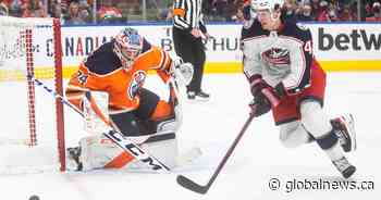 Stuart Skinner backstops Edmonton Oilers to win over Blue Jackets