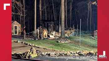 Multiple crews on the scene of a residence and forest fire in York County - FOX43.com