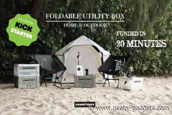 Goodtimes rugged plastic folding storage boxes