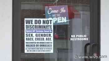 Several businesses in East Aurora take a stand against the statewide mask mandate