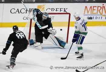 Boeser scores twice to lead surging Canucks past Sharks 5-2 - Dawson Creek Mirror