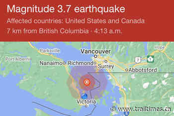 Earthquake jolts Vancouver Island early Friday morning - Trail Times