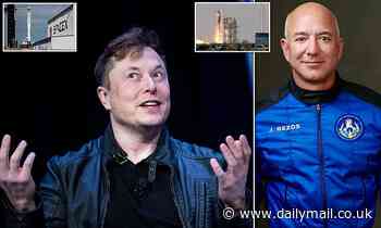 Elon Musk says Jeff Bezos should spend 'less time in the hot tub' as Blue Origin lags Space X