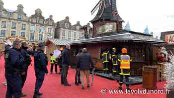 Arras : l'embrasement d'un chalet du marché de Noël évité de peu - La Voix du Nord
