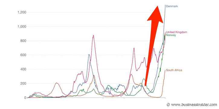 COVID cases are breaking records in an all-time surge in 4 countries known to have the biggest Omicron outbreaks
