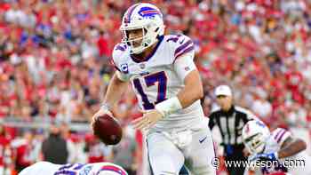 Bills QB Allen (foot sprain) expected to start