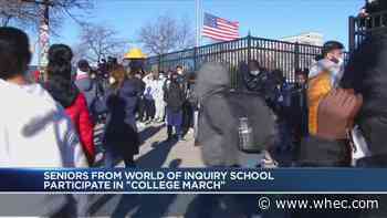 World of Inquiry seniors celebrate annual 'College March'