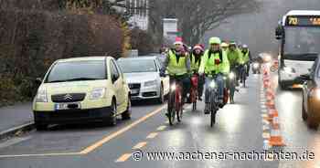Kurzer Augenblick gefühlter Sicherheit: Demo für Protected Bike Lane an der Vaalser Straße
