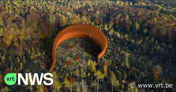 7,5 meter hoog en 50 meter lang: toegangspoort Bosland in Lommel krijgt indrukwekkend landschapswerk - VRT NWS