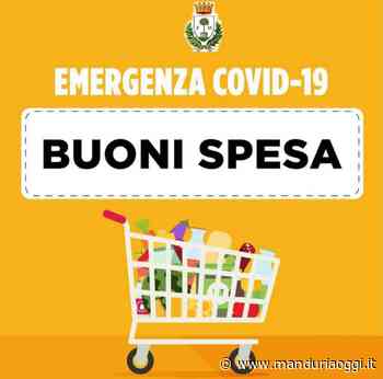 MANDURIA - Dal 22 novembre sarà possibile presentare le domande per l'assegnazione del Buono Spesa - ManduriaOggi