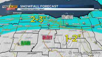First Alert Weather: Dry night, but snow and mix for Saturday