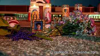 Memorial forms honoring victim of shooting on Menchville High School campus