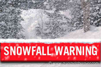 Heavy snowfall expected on Highway 3 between Hope and Princeton – Quesnel Cariboo Observer - Quesnel - Cariboo Observer