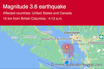Earthquake jolts Vancouver Island early Friday morning - Quesnel Cariboo Observer