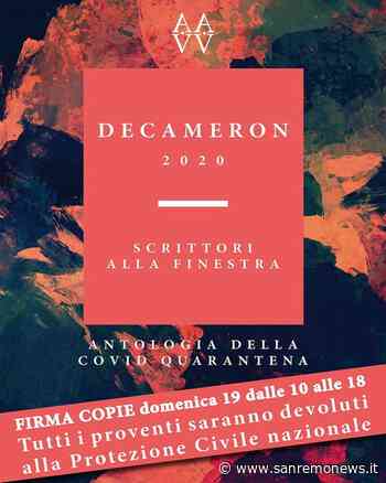 Sanremo: domani firmacopie per l'antologia Decameron 2020, un'opera nata per fare beneficenza - SanremoNews.it