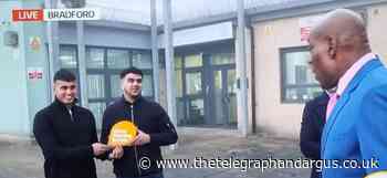 Frank Bruno gives award on Good Morning Britain to Youth Cutz duo - Telegraph and Argus