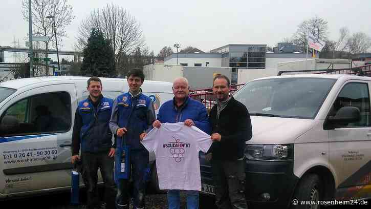 Sanitär- und Heizungsmeister Florian Stein aus Frasdorf leistet mit seinen Mitarbeitern Hilfe im Ahrtal