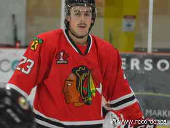 Ryan Bonfield named CCHL Player of the Week - Brockville Recorder and Times