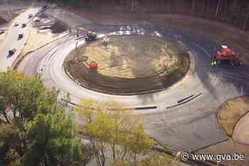 Nieuwe rotonde bij Geel-Oost is bijna klaar - Gazet van Antwerpen