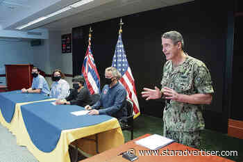Officials sign plan to clean Navy water system but don’t release document