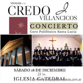 El próximo sábado el coro polifónico de Santa Lucía realizará la última presentación de este 2021 - Radio Popular