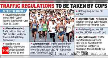 Hyd marathon on Sunday to draw thousands of runners - Times of India