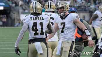 Taysom Hill, Alvin Kamara have the New Orleans Saints' offense running, but what about the pass game?