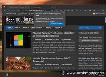 Microsoft Edge Seite an Geräte senden ist jetzt per Standard aktiviert - deskmodder.de