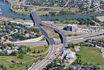 Crowchild Trail at Memorial Drive reopens to traffic after ice causes multiple collisions - Calgary Herald
