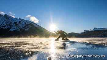 Figure skater Elladj Baldé performs in Calgary to kickstart nationwide outdoor rink rehabilitation initiative - CTV News Calgary