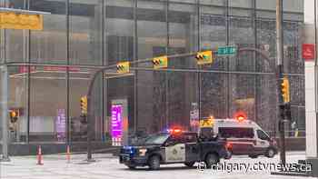 Roads closed in downtown Calgary due to broken window on building | CTV News - CTV News Calgary